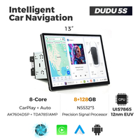 DUDUAUTO DUDU7 7870 Autoradio Multimédia Double DIN Écran Rotatif à 360 Degrés 13 Pouces CarPlay Android Universel