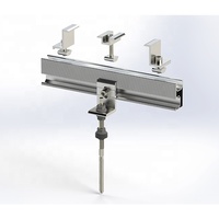 Kit de fixation solaire Amoy (Pince de fixation pour tuiles à joint debout 01) Garantie 10 ans pour toiture métallique inclinée/plaine en tuiles ou bardeaux