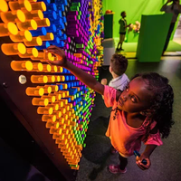 Panel de Luz Sensorial Interactivo LED Iluminado con Pines Acrílicos Multicolor para Centros de Juego Infantiles y FEC