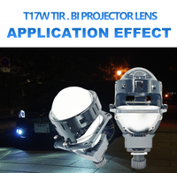 Lente de Proyector Bi-LED IDISON T17WTIR de 3.0 Pulgadas, 6000K, Doble Prisma, Luces Rectas, Actualización de Faros Delanteros para Automóvil
