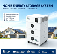 Sistem Penyimpanan Energi Surya Komersial 30kWh, Dapat Ditumpuk, All-in-One ESS, Baterai LiFePO4 11KW dengan CAN RS485 untuk Sistem Surya Off Grid