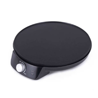 Plaque de cuisson électrique multifonctionnelle compacte et portable, 12 pouces, antiadhésive, à contrôle de température, pour crêpes et hôtels, facile à nettoyer et économe en énergie