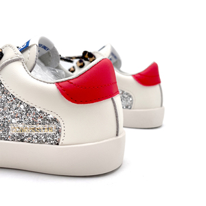 Scarpe Sportive per Bambine con Design in <span class=keywords><strong>Pizzo</strong></span> Leopardato, Calzature Casual Bianche per Bambini, <span class=keywords><strong>Sneakers</strong></span> alla Moda per Neonati e Bambini - Product Image 5