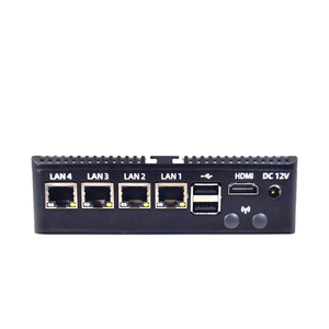 EGLOBAL Ordinateur sans ventilateur N100 J6426 Hôte <span class=keywords><strong>4</strong></span> * Intel I225V/i226V Lan Convient pour le routeur de pare-feu de sécurité réseau Pfsense Mini PC - Product Image 1