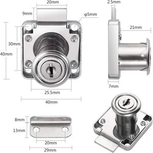 Hot Sale Wholesale Hardware <strong>Lock</strong> Zinc 138-22 Iron Safe Cabinet <strong>Lock</strong> <strong>Drawer</strong> <strong>Lock</strong> <strong>With</strong> Keys - Product Image 5