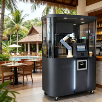 Station de travail intelligente pour robot collaboratif à 6 axes : système de préparation de boissons avec fonctionnalité de scan et de paiement automatisés