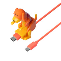 Câble de charge rapide amusant en forme de chien en position de copulation, Micro USB/IOS/Type-C, pour téléphone Apple Android, câble de données, jouets de décompression