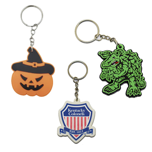 Personalized Promotion Soft Pvc Key Chain Custom logo Alphabet Soft Rubber Silicone 3d/2d Custom Key Chain - Product Image 2