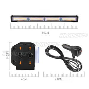 Luz de Advertencia LED para Techo, Luz Estroboscópica de 44 cm y 50 W, Barra de Luz Intermitente Universal de 12-24 V - Product Image 4