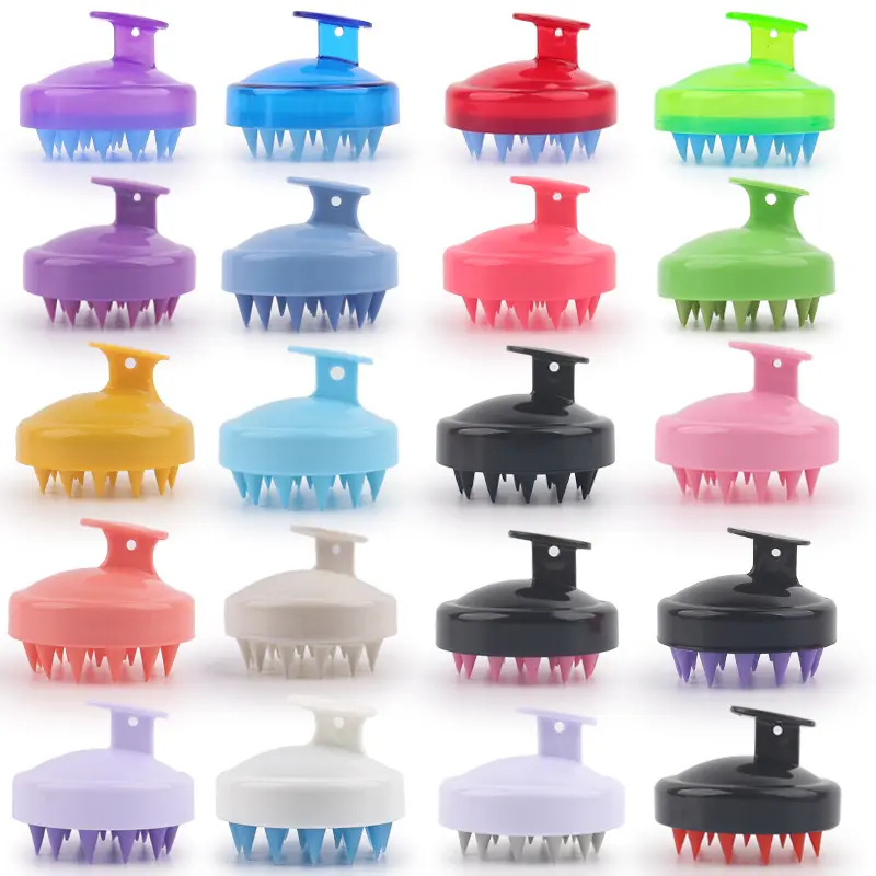 8-Colors TPR Shampoo Head Massager Scalp Massage Brush $0.3 Dandruff Hair Growth Hairbrush