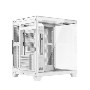 Ruix hàng không vũ trụ Tri màu trắng thiết kế mới xem đầy đủ PC trường hợp trong một bảng giữa tháp chơi game máy tính để bàn PC trường hợp sâu mát mẻ - Product Image 5