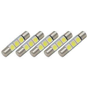 Luz LED de lectura para coche T6 3SMD 5050 29MM de punta doble plana B6, luz de techo con fusible - Product Image 3