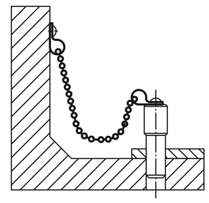 Cadena de bolas de acero inoxidable K1125 KIPP, cadena de sujeción de precisión de un solo hilo para retención de etiquetas - Product Image 3