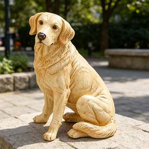 Esculturas de Animales Hechas de Resina Personalizadas, Perros <span class=keywords><strong>Labrador</strong></span>, Aptas para Decoración del Hogar y Jardín - Product Image 2