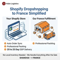 Agent d'approvisionnement maritime DDP France, consolidation d'entrepôt, dropshipping Shopify, fulfillment porte-à-porte, 20-25 jours