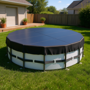 ผ้าคลุมสระว่ายน้ำทรงกลม DB Wholesale ขนาด 15 ฟุต ผลิตจากผ้า Oxford 420D ดีไซน์เพื่อความปลอดภัย - Product Image 2