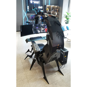 Chaise de travail ergonomique Cool Integrated Cluvens Scorpion, inclinaison automatique jusqu'à plat, prend en charge jusqu'à cinq moniteurs - Product Image 3