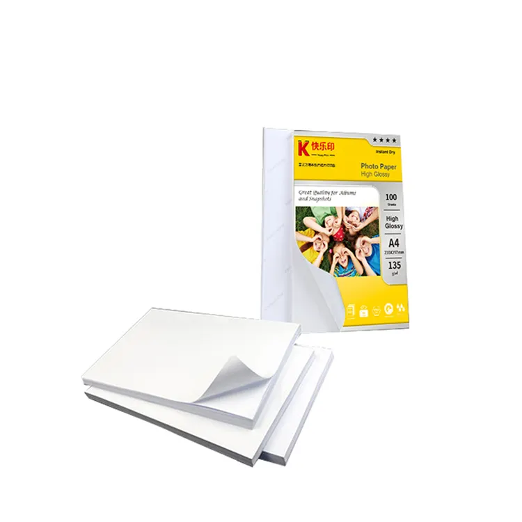 Selbst klebender Etiketten aufkleber Hoch glänzender und matt gegossener wasserdichter Inkjet-Digitaldruck Fotopapier etiketten aufkleber