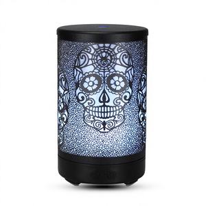 Difusor de Aroma con Diseño de Calavera Hueca, 100 ml, Humidificador de Aceites Esenciales con Alimentación USB y Luz LED, para Uso Doméstico y Comercial - Product Image 1
