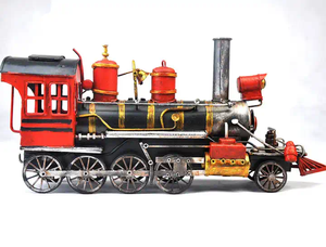 Rétro modèle moteur à vapeur <span class=keywords><strong>train</strong></span> mini <span class=keywords><strong>train</strong></span> en métal à vendre fer américain grand garçon modèle <span class=keywords><strong>train</strong></span> photographie accessoires - Product Image 4