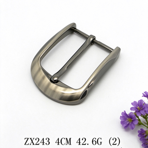 Star Engraved Zinc Alloy Pin <b>Belt</b> <b>Buckle</b> 39mm Brushed Gunmetal D Shape <b>Mens</b> Leather <b>Belt</b> Hardware <b>Buckle</b> - Product Image 5