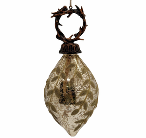 Elegante Bola de Navidad de Cristal Verde <span class=keywords><strong>Mercurio</strong></span> con Bordado de Hojas Doradas, Perfecta para el Árbol de Navidad, Ideal para Compras al por Mayor - Product Image 5