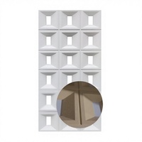 Pierre Culturelle Rectangulaire en PU Premium à Neuf Grilles - Texture Réaliste pour Aménagement Extérieur et Design Intérieur