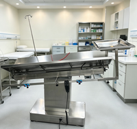 Table chirurgicale vétérinaire électrique en forme de V WEMEDICAL en acier inoxydable pour chiens/chats, température constante, désinfection, réglable