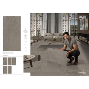Cotton Gris Ceramic Porcelain Tiles 600x1200mm Grey Marble Floor <b>Wall</b> Tiles for Madagascar Projects - Product Image 3