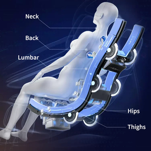 2024 Usine en gros de haute qualité pas cher électrique corps entier zéro gravité usage domestique fauteuil de Massage avec Massage des pieds - Product Image 4