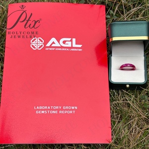 Anello con Fascia Liscia in Moissanite/Rubino Sintetico, Disponibile in Vari Colori D <span class=keywords><strong>Bianco</strong></span>/Verde/Champagne/<span class=keywords><strong>Rosso</strong></span>, Unisex, Regalo per Anniversario <span class=keywords><strong>e</strong></span> Compleanno - Product Image 5