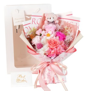 Luxury Soap Rose Bouquet <b>Artificial</b> Menta Rose <b>Flower</b> Elegant Birthday Gift - Product Image 3