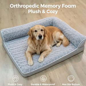 <span class=keywords><strong>Coussin</strong></span> <span class=keywords><strong>pour</strong></span> <span class=keywords><strong>chien</strong></span> en forme de L résistant à l'usure <span class=keywords><strong>et</strong></span> aux déchirures avec fond antidérapant imperméable <span class=keywords><strong>et</strong></span> <span class=keywords><strong>coussin</strong></span> en peluche auto-chauffant <span class=keywords><strong>pour</strong></span> chats - Product Image 1