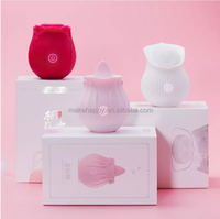 Vibrateur Rose Économique en Forme de Rose, Stimulateur Clitoridien à Succion et Vibration