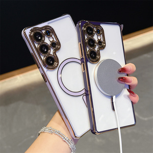 เคสโทรศัพท์แม่เหล็ก TPU + อะคริลิกโครเมียมใสหรูหราสำหรับ <span class=keywords><strong>Samsung</strong></span> Galaxy A56 A36 A17ขอบ S25 S25 A15เป็นพิเศษ - Product Image 6