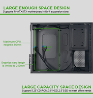 Boîtier ATX robuste en métal, mini ITX mince avec poignée, châssis ouvert, boîtier Micro ATX pour ordinateur (vente en gros)