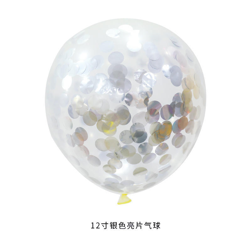 12-inch silver sequin balloon