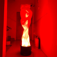 Lumière LED verticale professionnelle à simulation de grande flamme - Effet de feu réaliste pour l'éclairage de scène lors de concerts et événements