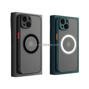 Étui de téléphone magnétique de luxe pour <span class=keywords><strong>iPhone</strong></span> 13 14 12 11 Pro Max Mini X <span class=keywords><strong>XR</strong></span> XS, <span class=keywords><strong>coque</strong></span> antichoc avec charge sans fil - Product Image 1