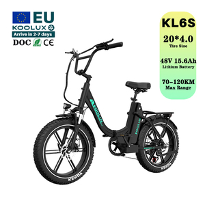 Bicicleta Eléctrica Plegable KOOLUX KL6S 48V 15.6Ah con Llantas Gruesas de 20 Pulgadas, Batería de Litio, Frenos de Disco Hidráulicos Electrónicos, Alcance de 100 km, Bicicleta Eléctrica Urbana con Certificación CE - Product Image 2