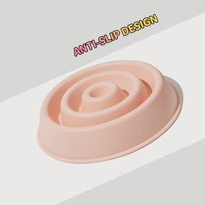 Nouvelle conception personnalisée de gamelles pour animaux de compagnie en silicone écologiques, étanches, à alimentation lente, avec fond épaissi anti-étouffement et antidérapant pour chats et chiens - Product Image 4