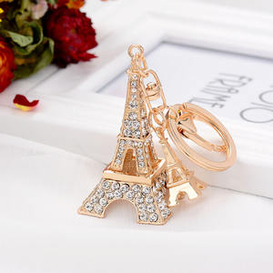 Portachiavi Decorativo con Strass <span class=keywords><strong>a</strong></span> Forma di Torre <span class=keywords><strong>Eiffel</strong></span> di <span class=keywords><strong>Parigi</strong></span>, Regalo Promozionale, Souvenir - Product Image 1