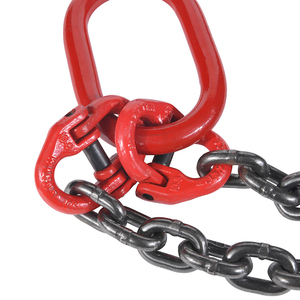 Cadenas de elevación de acero al manganeso G80 con ganchos y ojales combinados, cadenas para grúas de alta calidad - Product Image 2