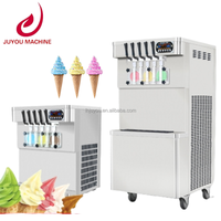Machine à Crème Glacée Professionnelle Soft Serve 3 5 7 Saveurs Mixtes, Verticale et de Comptoir, Certification CE ETL