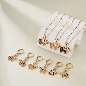 Jewelry Set Wholesale New Fashion 18K Gold Plated Brass Zircon for Women Wedding Party Gift - Product Image 5