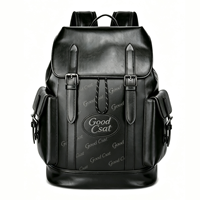 Sac à dos en cuir PU de luxe, imperméable, avec impression intégrale personnalisée OEM, logo de marque célèbre, pour les voyages d'affaires