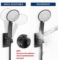 Support de pommeau de douche mural auto-adhésif adapté aux hôtels Aucun perçage requis Livraison rapide réglable pour les douches à main