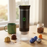 Machine à expresso portable sans fil avec design compact pour le camping, les voyages, l'aventure et l'utilisation quotidienne de café en déplacement