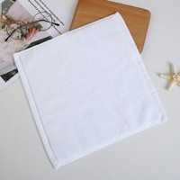 30*30cm Coton Coloré Visage Serviette Logo Personnalisable Technique Tissée pour Maquillage Serviette Cadeau