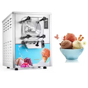Thương mại Ice Cream Maker Ice Cream Making Machine Sorbet hàng loạt tủ đông cứng Máy làm kem